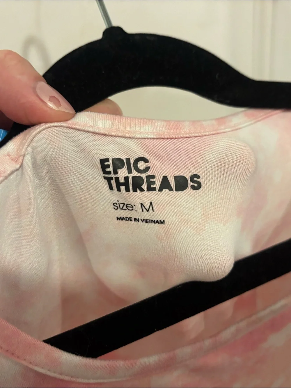 Epic Threads Pink Tie-Dye Tiered Dress with Drawstring